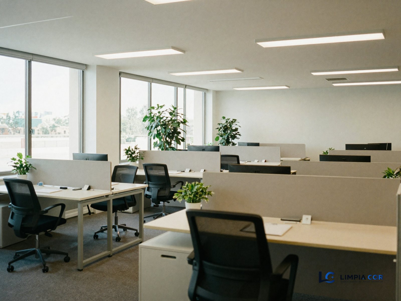 Servicio de limpieza integral en las oficinas de una empresa de Córdoba